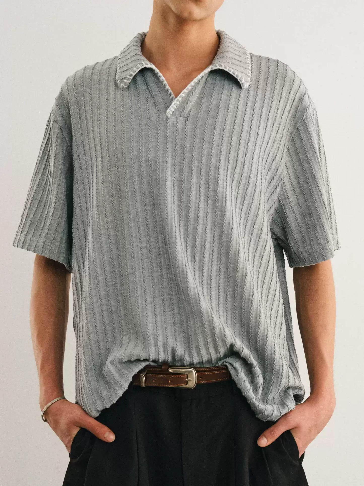 Threadline V-Collar Tee