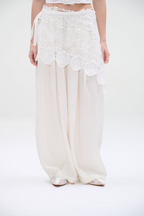WaterBear™ Ivory Flow Wide-Leg Pants