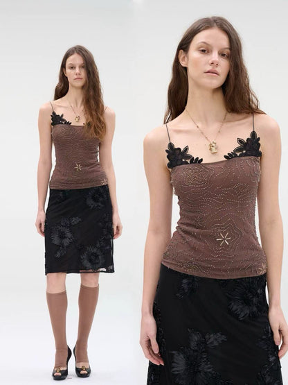 WaterBear™ Lace Embellished Strap Top
