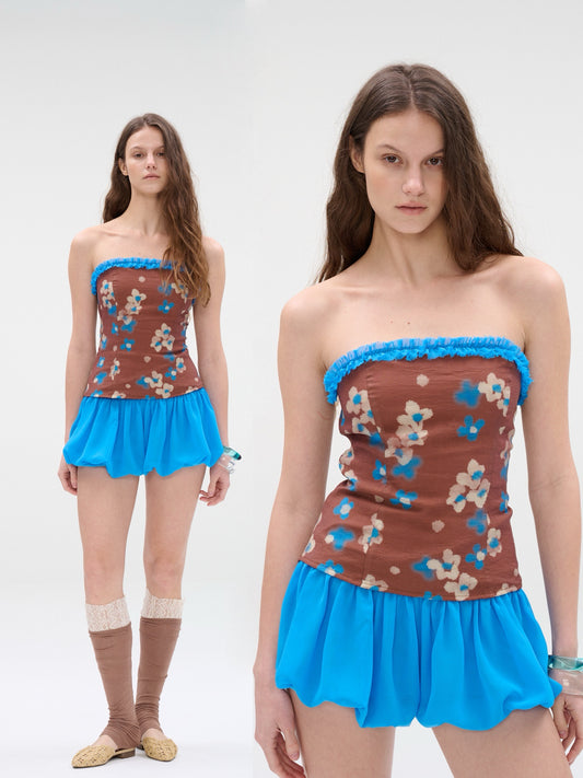 WaterBear™ Azure Bubble Mini Skirt