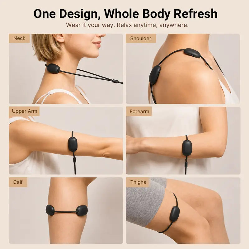 The Nape | Cordless Neck Relaxer with Heat & Pulse | 9 Levels, Rechargeable