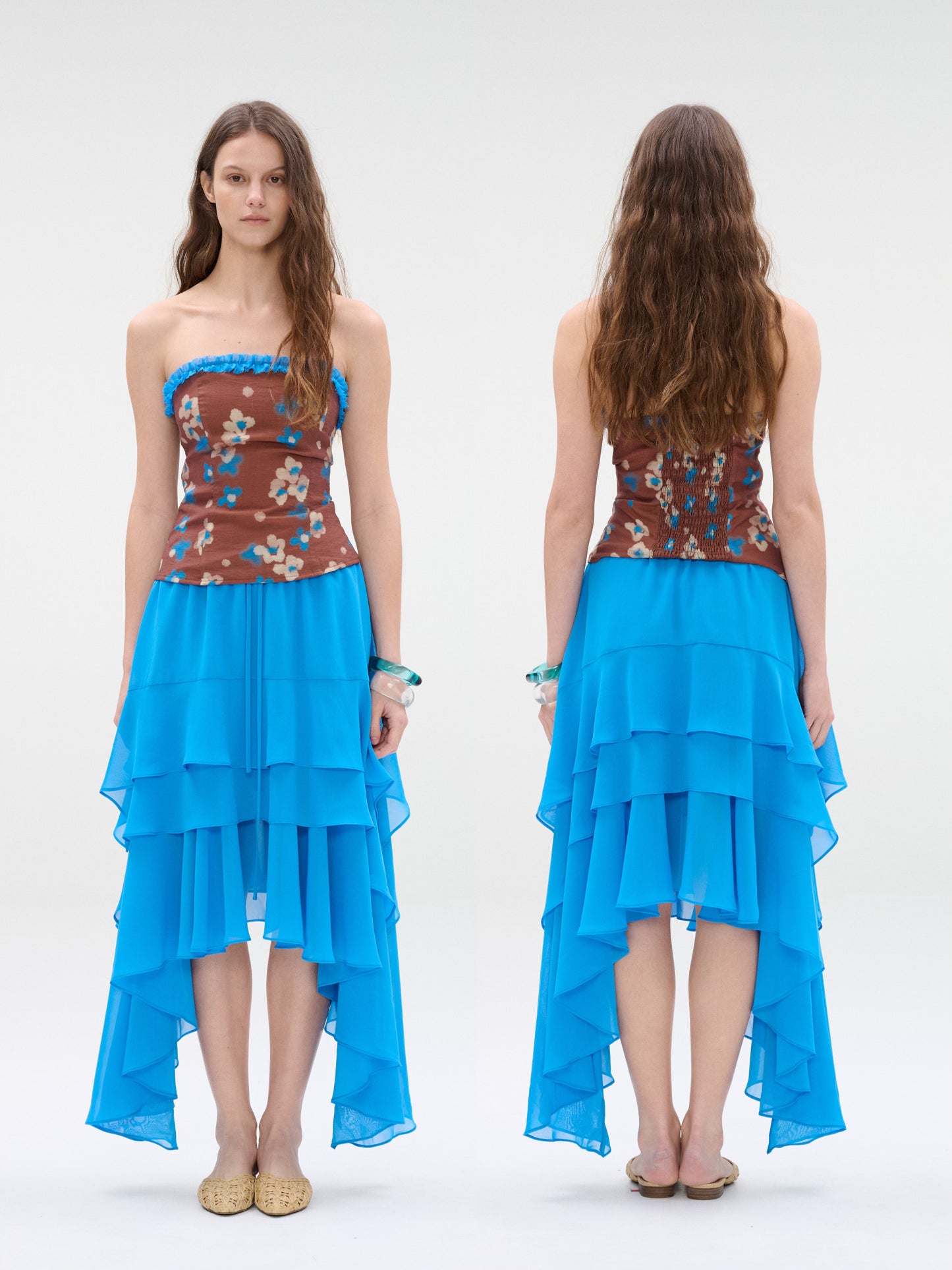 WaterBear™ Azure Flow Asymmetrical Skirt