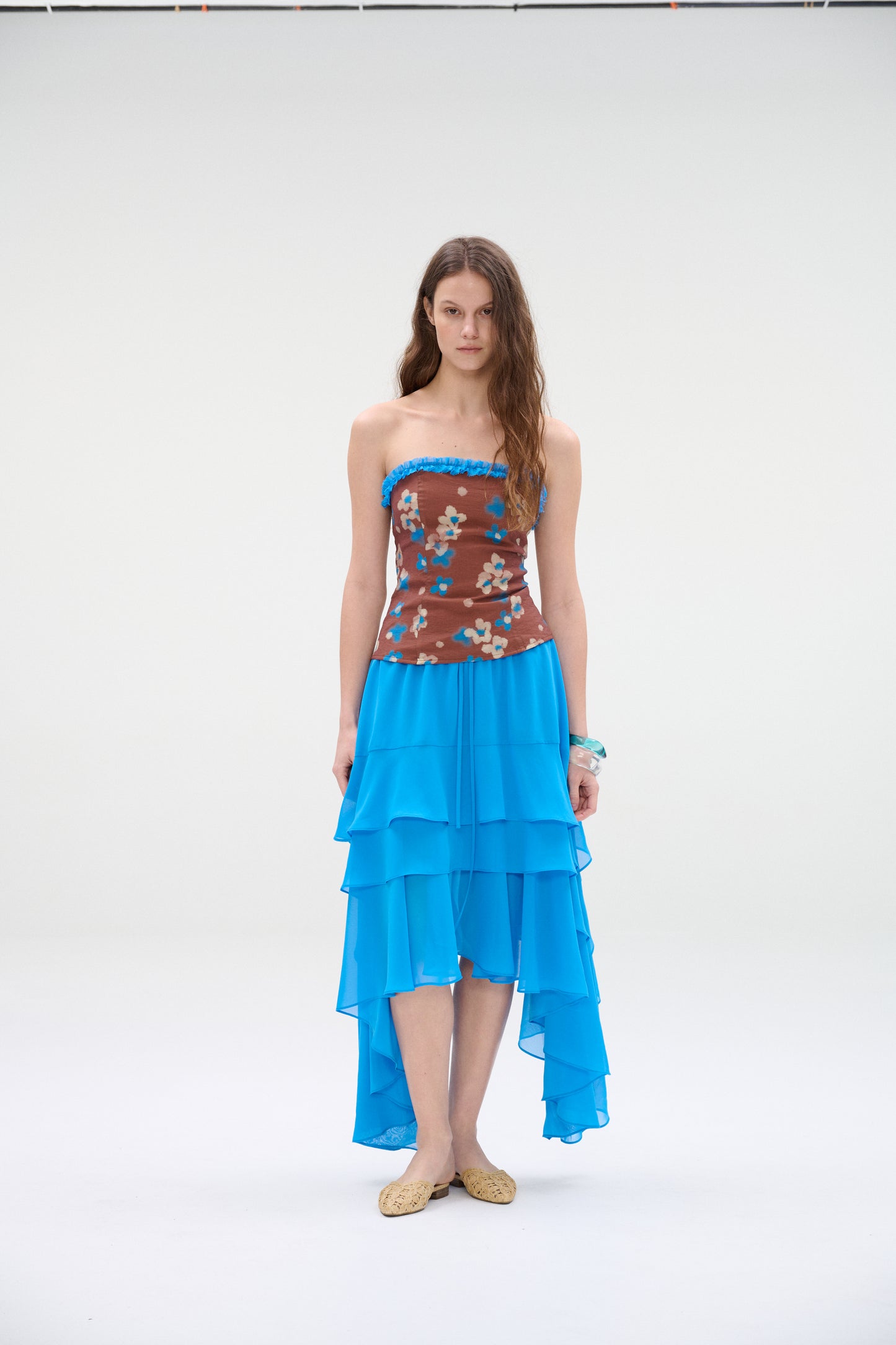 WaterBear™ Azure Flow Asymmetrical Skirt