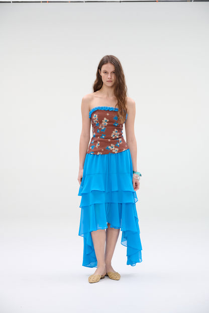WaterBear™ Azure Flow Asymmetrical Skirt