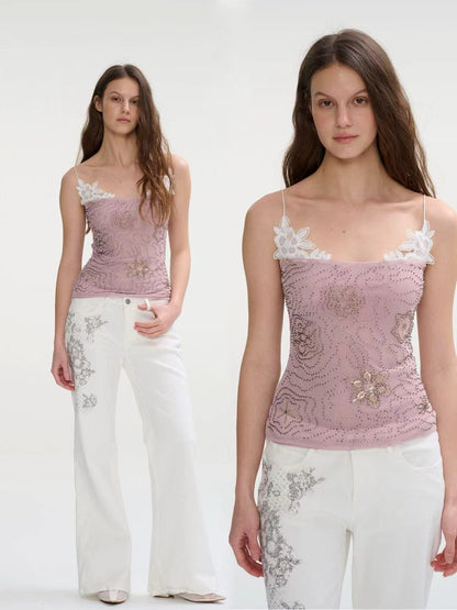 WaterBear™ Lace Embellished Strap Top