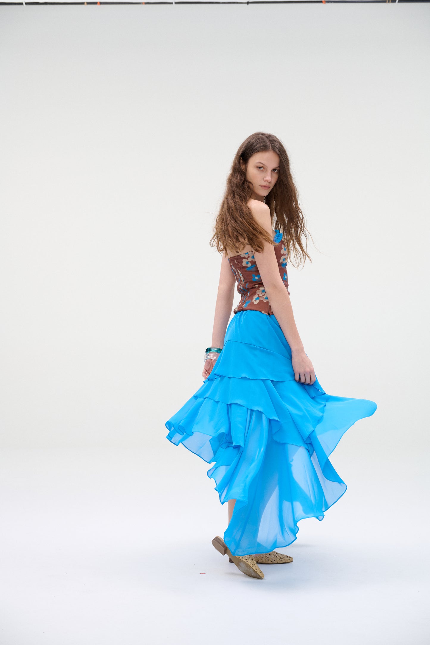 WaterBear™ Azure Flow Asymmetrical Skirt
