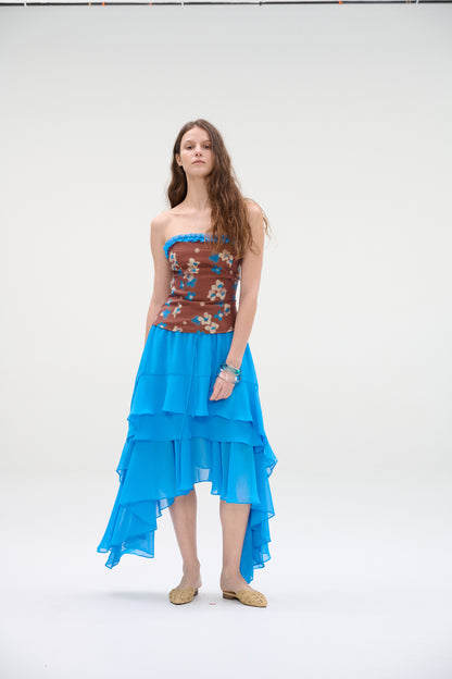 WaterBear™ Azure Flow Asymmetrical Skirt
