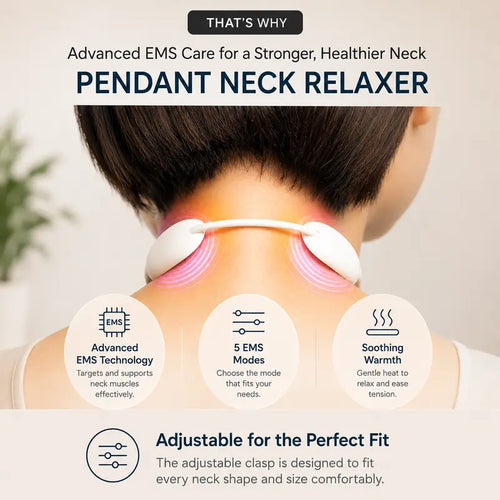 The Nape | Cordless Neck Relaxer with Heat & Pulse | 9 Levels, Rechargeable