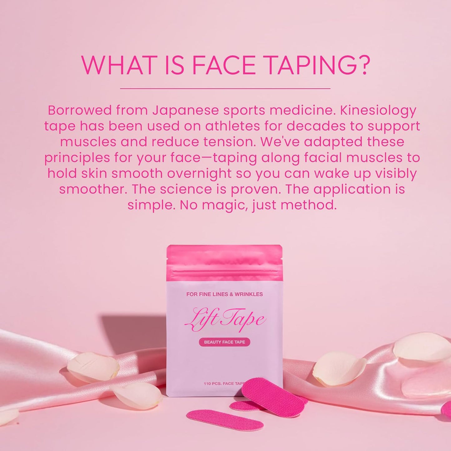 LiftTape™ Face Lifting Strips - 220 Pre-Cut Strips (2-Pack BOGO) - Smooth Wrinkles Overnight ⭐ BEST