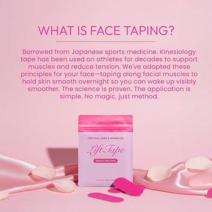 LiftTape™ Face Lifting Strips - 220 Pre-Cut Strips (2-Pack BOGO) - Smooth Wrinkles Overnight ⭐ BEST