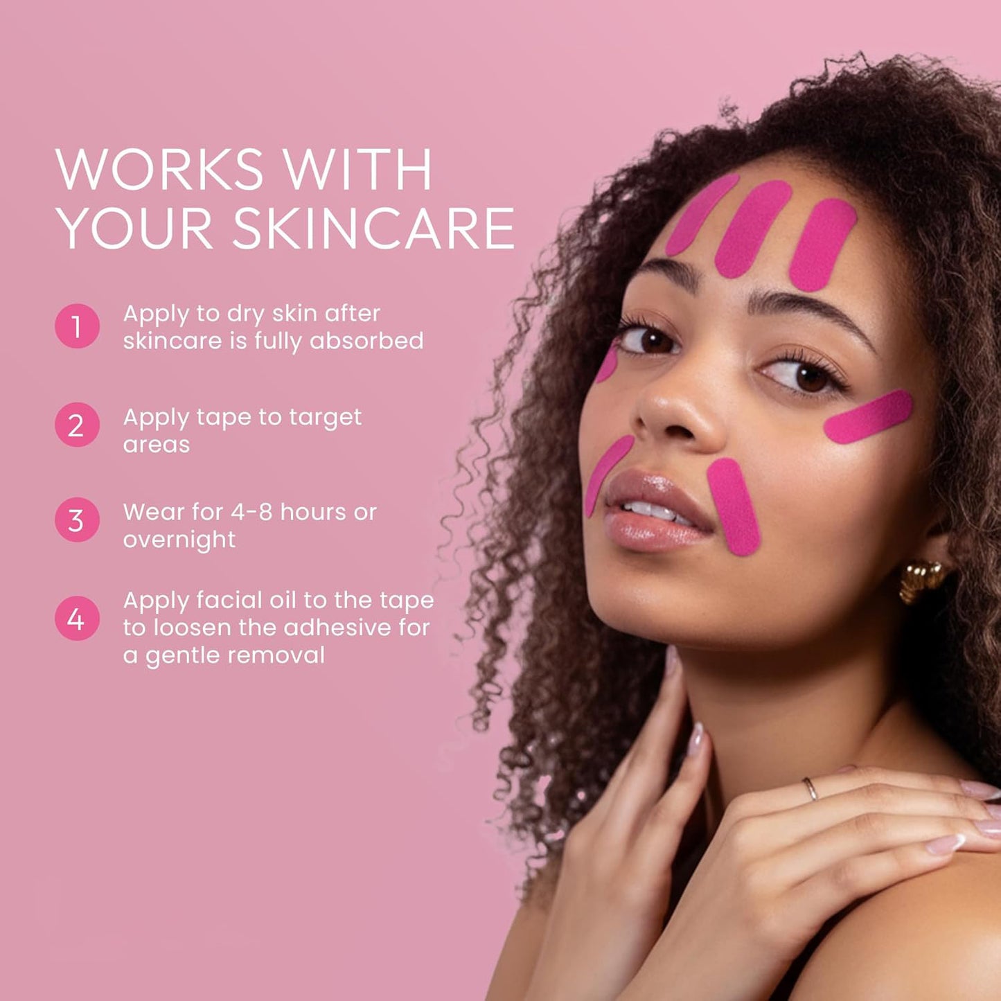 LiftTape™ Face Lifting Strips - 220 Pre-Cut Strips (2-Pack BOGO) - Smooth Wrinkles Overnight ⭐ BEST