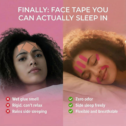 LiftTape™ Face Lifting Strips - 220 Pre-Cut Strips (2-Pack BOGO) - Smooth Wrinkles Overnight ⭐ BEST