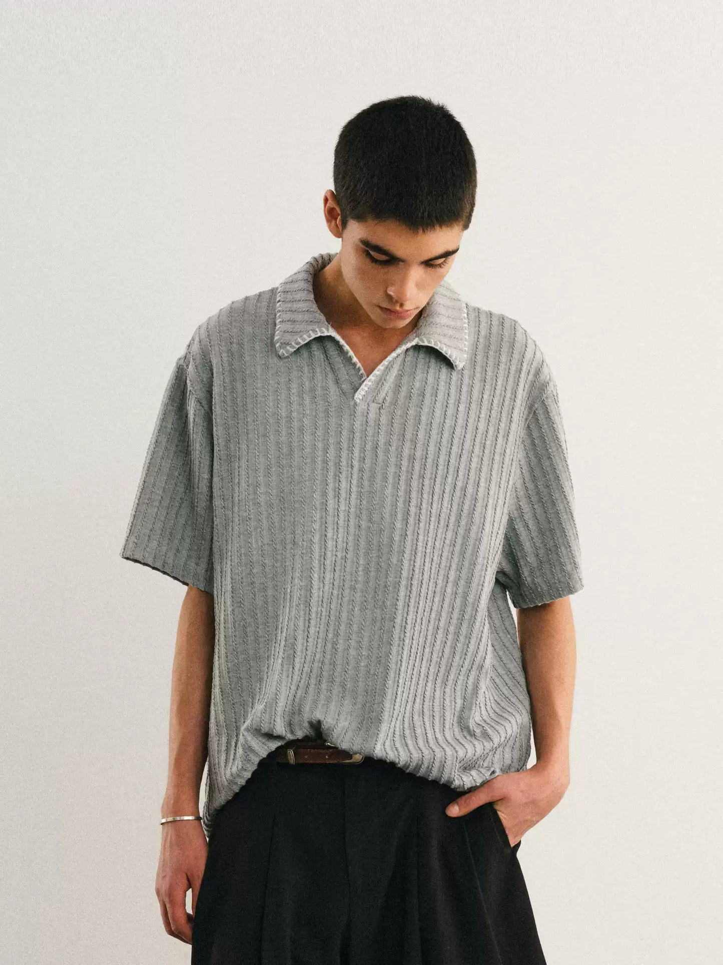 Threadline V-Collar Tee