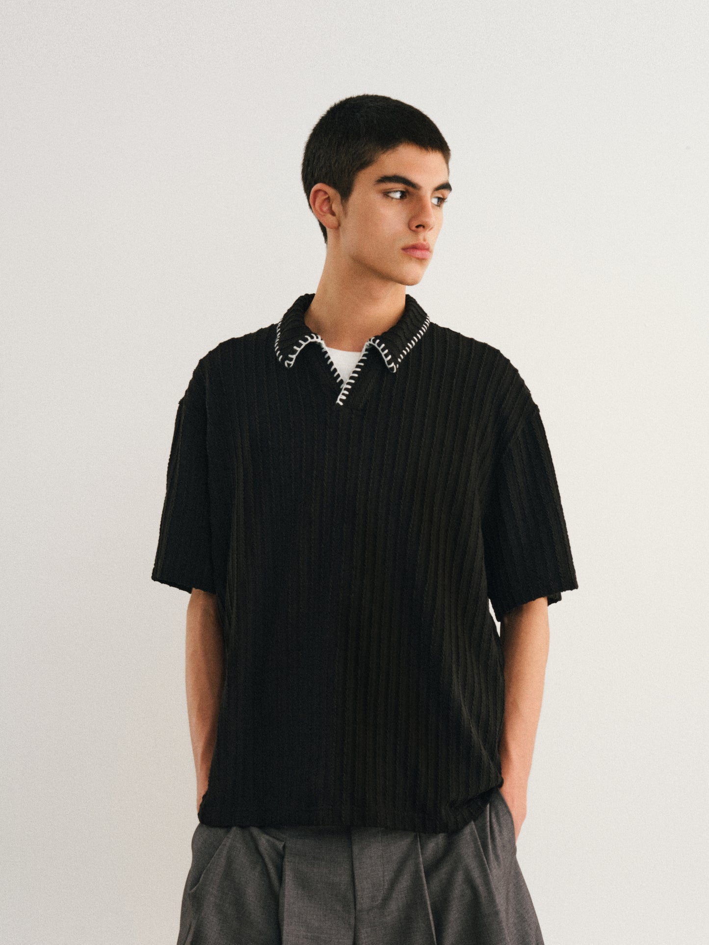 Threadline V-Collar Tee