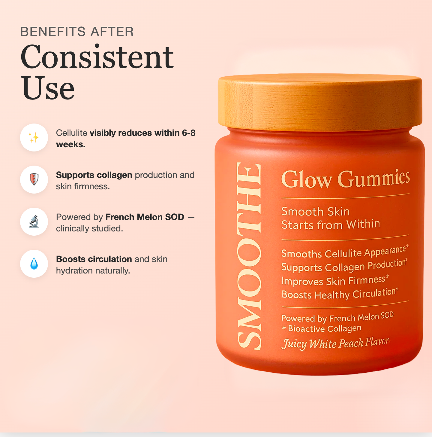 SMOOTHE Glow Gummies | Cellulite Support & Skin Smoothing Supplement