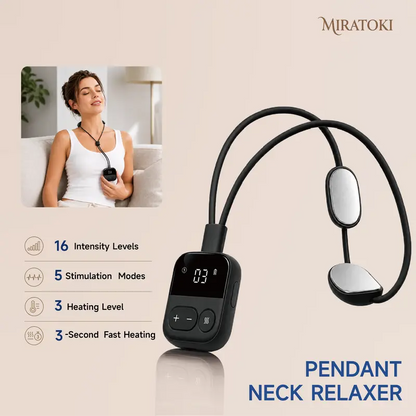 The Nape | Cordless Neck Relaxer with Heat & Pulse | 9 Levels, Rechargeable