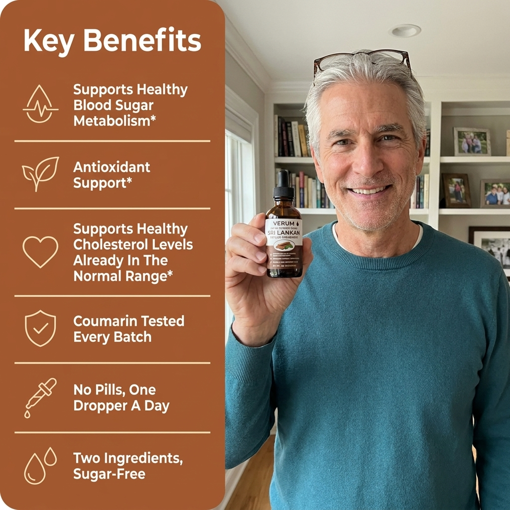 Sri Lankan Ceylon Cinnamon Drops — No Pills, Just Steady Days — 500 mg