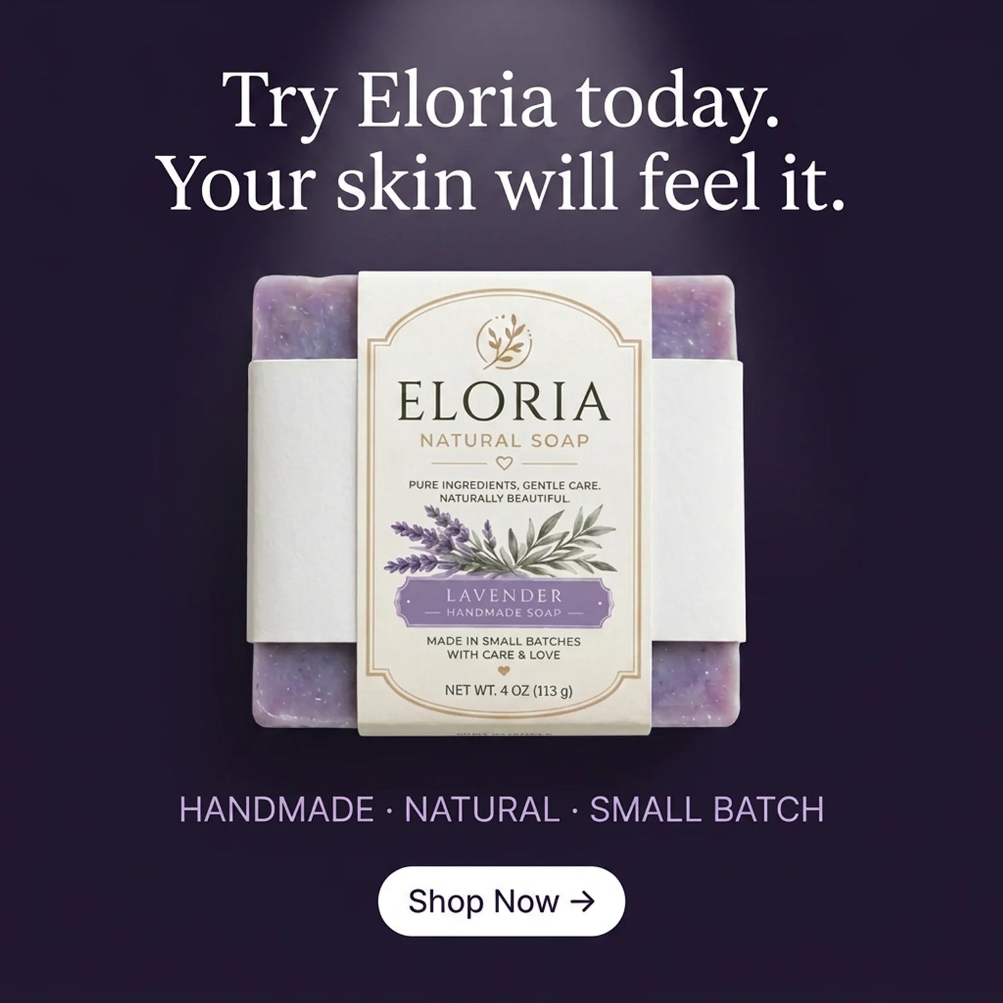 Eloria lavender soap