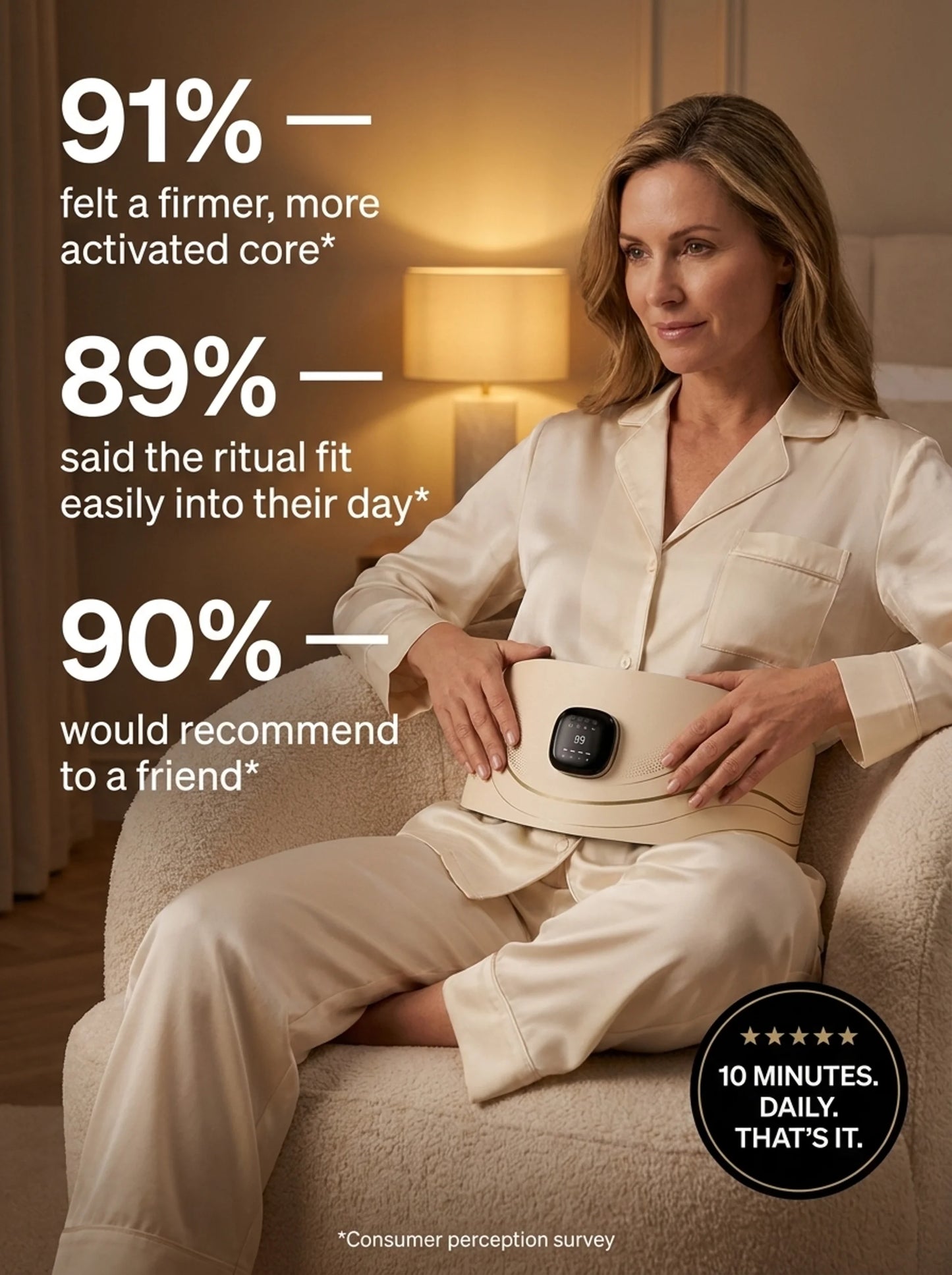 KEPT Core System™ — EMS + Red Light Muscle Activation Device