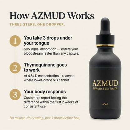 AZMUD Ethiopian Black Seed Oil Drops
